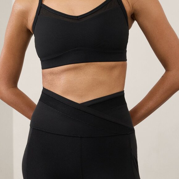 NWT Criss Cross Mesh Leggings - Picture 1 of 4